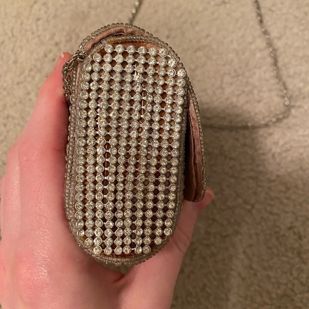 RSVP Rhinestone Clutch W/ Chain - Picture 8 of 15